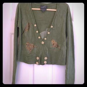 Cotton cropped sweater